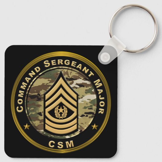 Porte-clés Sergent-major de commandement CSM (Dos)