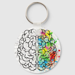 Porte-clés série de cerveau