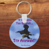Porte-clés Série EAGLE "TRY ANYWAY" (Recto)