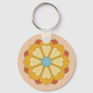 Porte-clés série lotus rétro