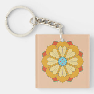 Porte-clés série lotus rétro