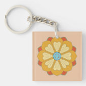 Porte-clés série lotus rétro (Devant)