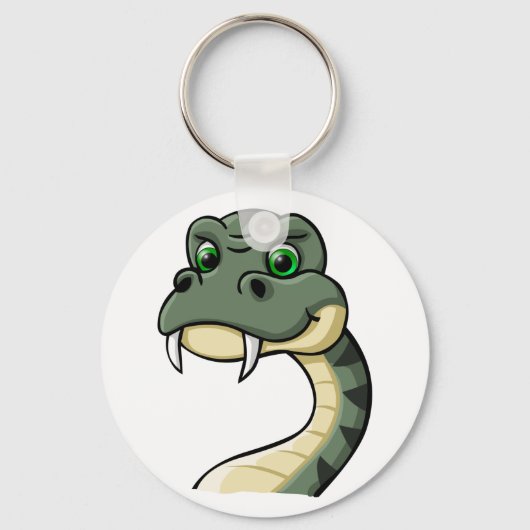 Porte-clés Serpent à caricature (Recto)