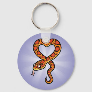 Porte-clés Serpent à caricature
