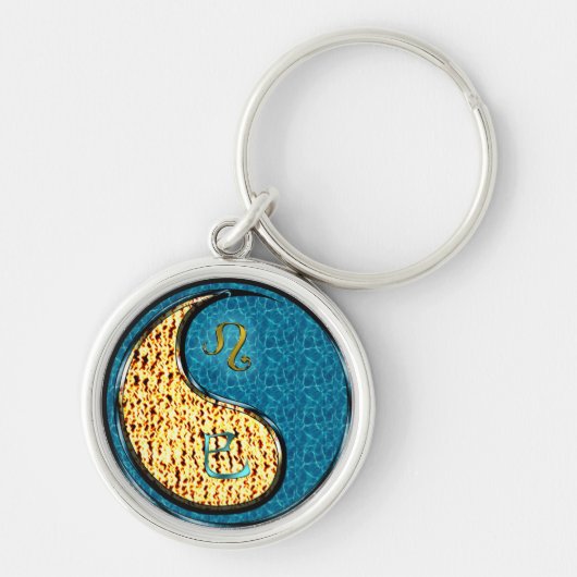 Porte-clés Serpent à eau et Leo (Devant)