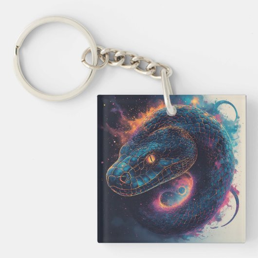 Porte-clés Serpent ardent à l'énergie dynamique (Devant)
