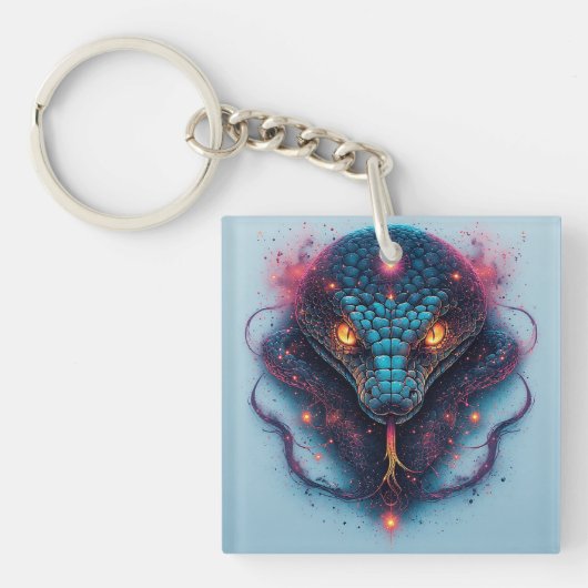 Porte-clés Serpent ardent à l'énergie dynamique (Devant)