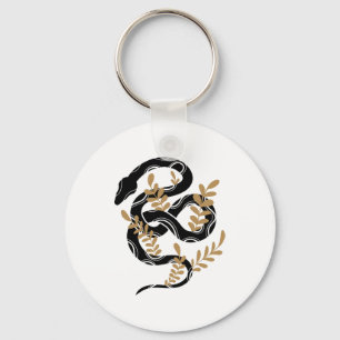 Porte-clés Serpent avec plantes