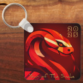 Porte-clés Serpent chinois moderne 2025 BSqK03 (Recto)