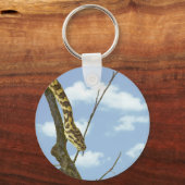 Porte-clés Serpent de Garter sur un membre contre un ciel ble (Recto)
