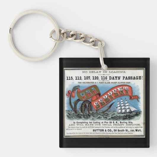Porte-clés Serpent de mer Clipper voile (Devant)