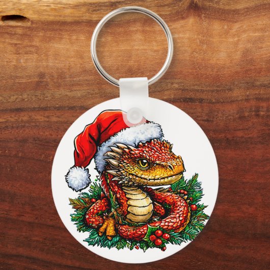 Porte-clés Serpent de Noël (Recto)