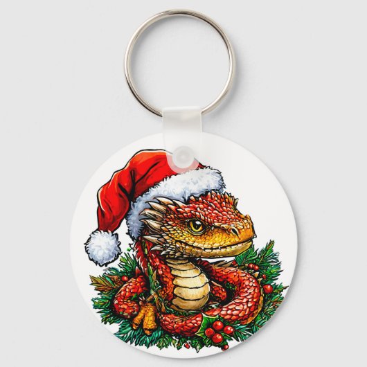 Porte-clés Serpent de Noël (Verso)