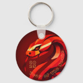 Porte-clés Serpent du Nouvel An chinois 2025 BRK03 (Recto)