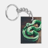 Porte-clés Serpent du Nouvel An chinois lunaire 2025 Annivers (Devant gauche)