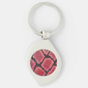 Porte-clés Serpent noir et rouge