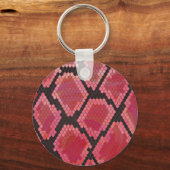 Porte-clés Serpent noir et rouge (Recto)