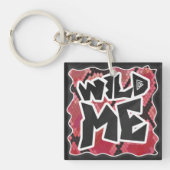 Porte-clés Serpent Wild Me Black et Red Print (Devant)