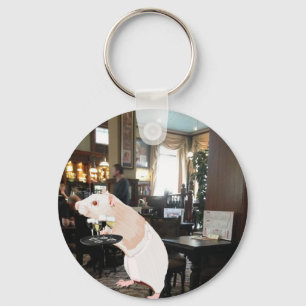 Porte-clés Serveur rat surréaliste