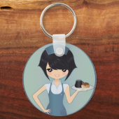 Porte-clés serveuse (Recto)