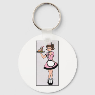 Porte-clés serveuse