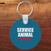 Porte-clés Service Animal Do Not Pet Funny Animal Lover (Recto)