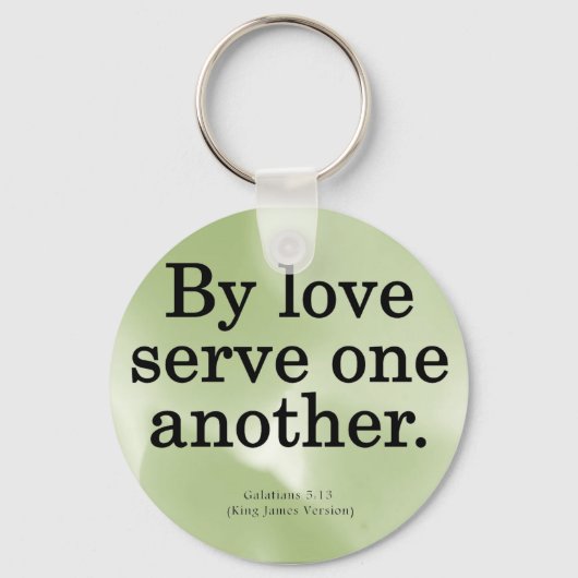 Porte-clés Service d'amour Galates 5-13 (Recto)