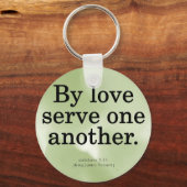 Porte-clés Service d'amour Galates 5-13 (Recto)