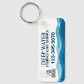 Porte-clés Service de guide de pêche professionnel (Recto)
