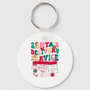 Porte-clés Service de livraison de Père Noël de Noël L&d