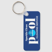 Porte-clés Service de nettoyage de piscine (Recto)