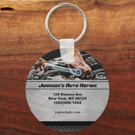 Porte-clés Service de réparation mécanique automatique automo (Recto)