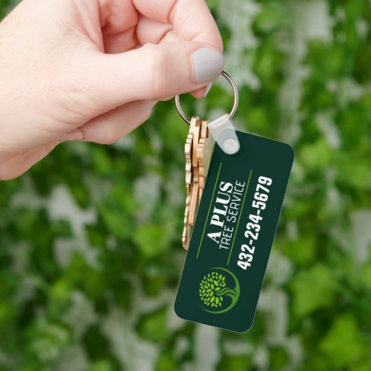 Porte-clés Service d'élagage d'arbres (main)
