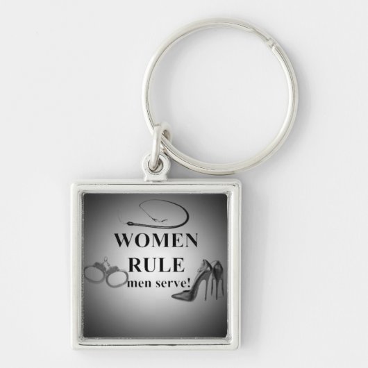 PORTE-CLÉS SERVICE D'HOMMES DE RÈGLE DE FEMMES (Devant)