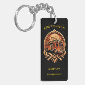 Porte-clés Service D'Incendie De La Bravoure Et De La Dédicat (Devant gauche)