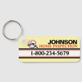 Porte-clés Service d'inspection à domicile professionnel (Verso)