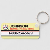 Porte-clés Service d'inspection à domicile professionnel (Recto)