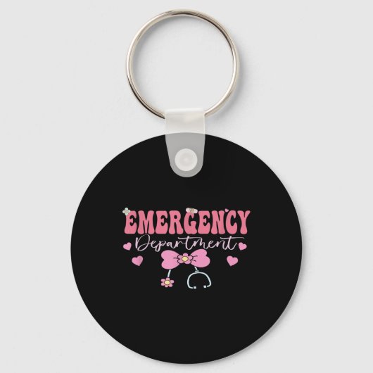 Porte-clés Service d'urgence Infirmière d'urgence (Recto)
