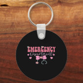 Porte-clés Service d'urgence Infirmière d'urgence (Recto)
