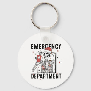 Porte-clés Service d'urgence Skeleton Nuring Coffee Lover