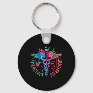 Porte-clés Service D'Urgence Tie Dye Ed Er Infirmière S