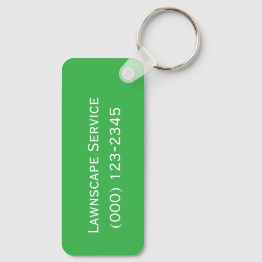 Porte-clés service lawnscape modifiable (Verso)