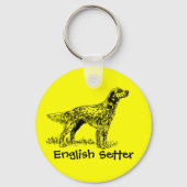 Porte-clés Setter anglais (Recto)