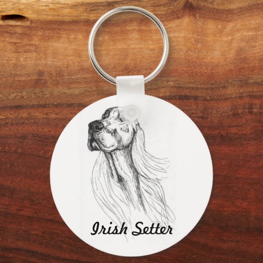 Porte-clés Setter irlandais (Recto)