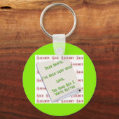 Porte-clés Setter irlandais Naughty Nice (Verso)