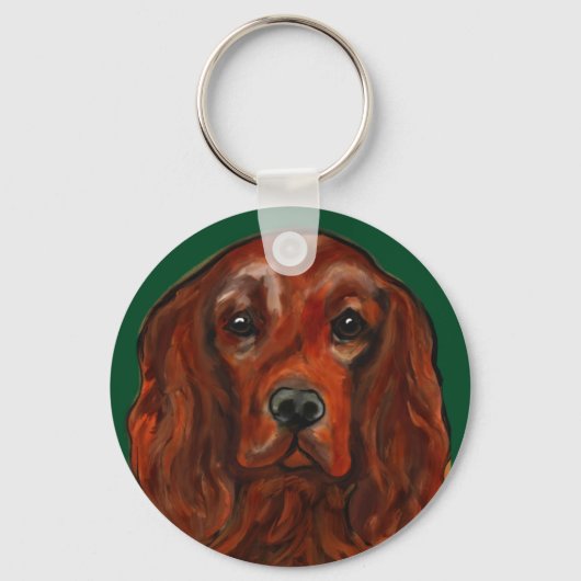 Porte-clés Setter Rouge Irlandais (Recto)