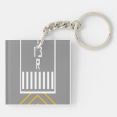 Porte-clés Seuil RWY 13R (Dos)