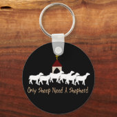 Porte-clés Seul le mouton a besoin du berger (Recto)