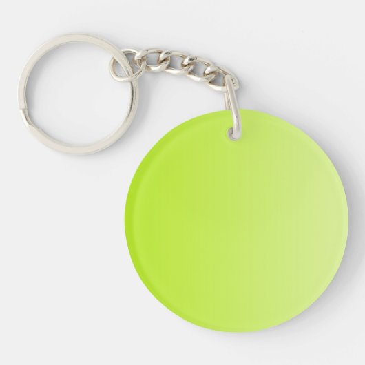 Porte-clés SEULEMENT dégradés de COULEUR - vert ressort (Devant)