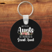 Porte-clés Seules Les Meilleures Tantes Sont Promues Grande T (Recto)